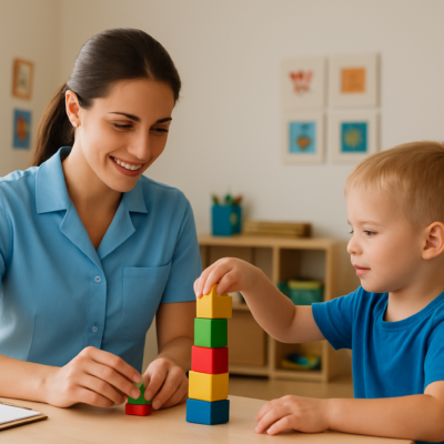 Gioco educativo con blocchi colorati Gioco educativo con blocchi colorati